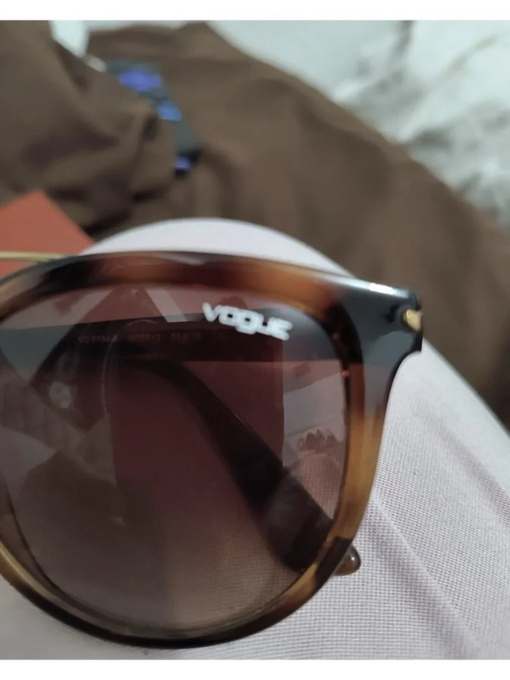 Vogue VO 5134SF Sunglasses Women's Brown Tortoise, Preloved